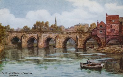 Old Elvet Bridge and Chantry, Durham by Alfred Robert Quinton